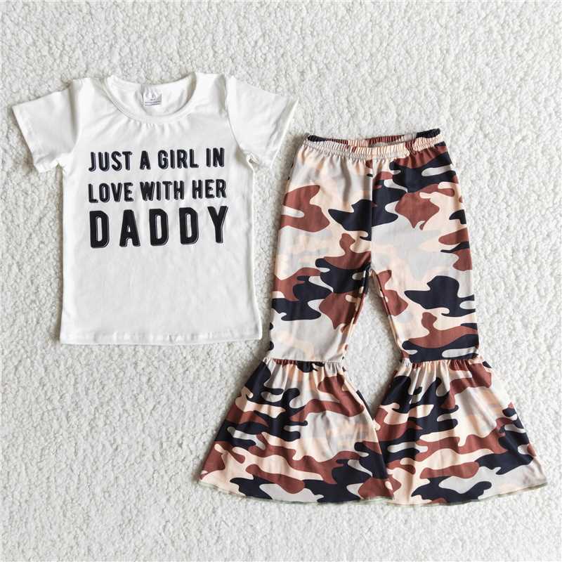 Daddy Camouflage Bell Outfit