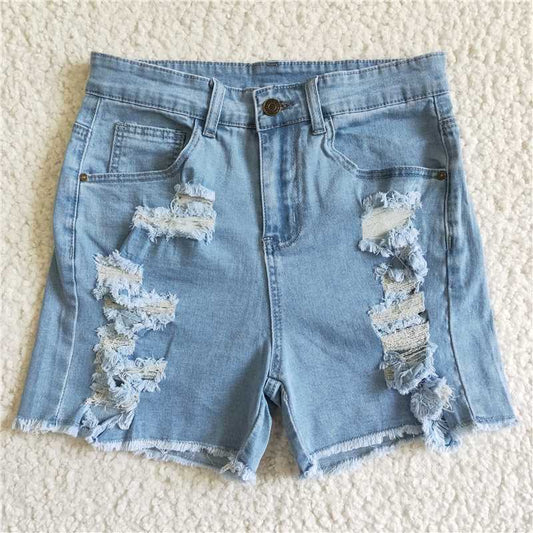 SS0026 Women's Wash Denim Shorts