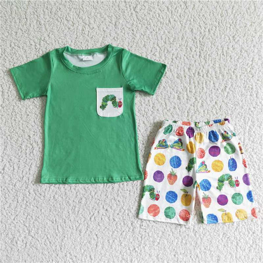 BSSO0064 Baby Boy Summer School Days Shorts Outfit