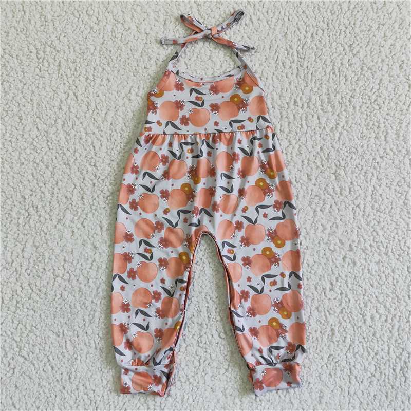 SR0052  Baby Girl Peach One-piece Jumpsuit