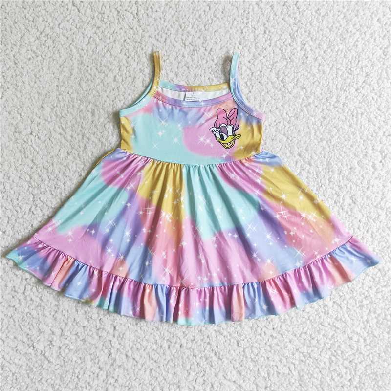 GSD0126 Baby Girl Summer Tie Dye Twirl Dress