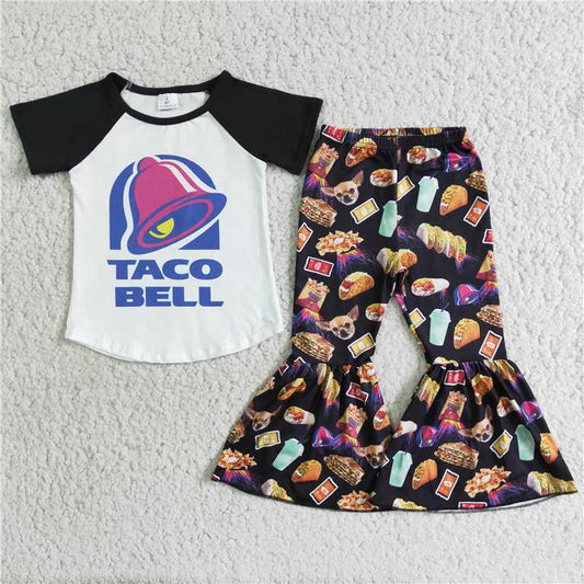 Baby Girl Taco Shirt & Bell Pants Outfit