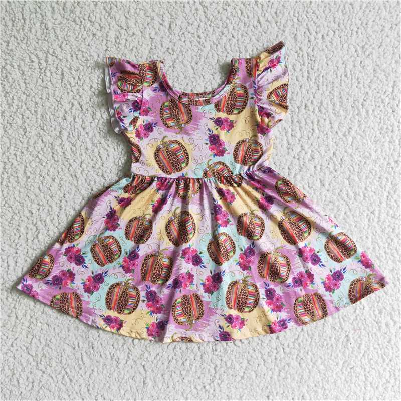 GSD0132 Baby Girl Pumpkin Twirl Dress