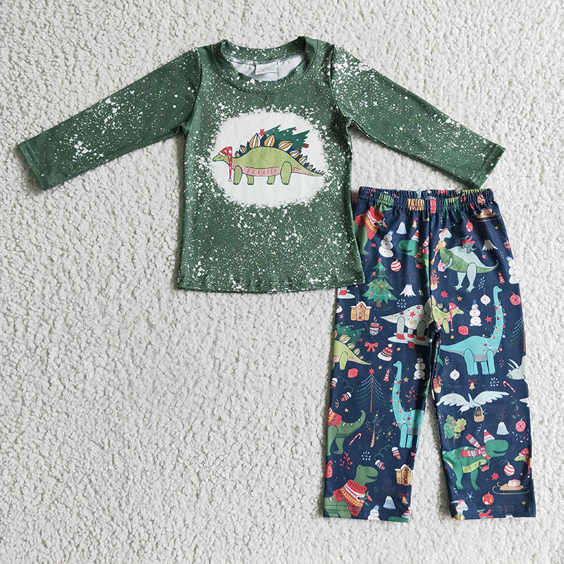 Promotion Baby Boy Dinosaur Christmas Outfit