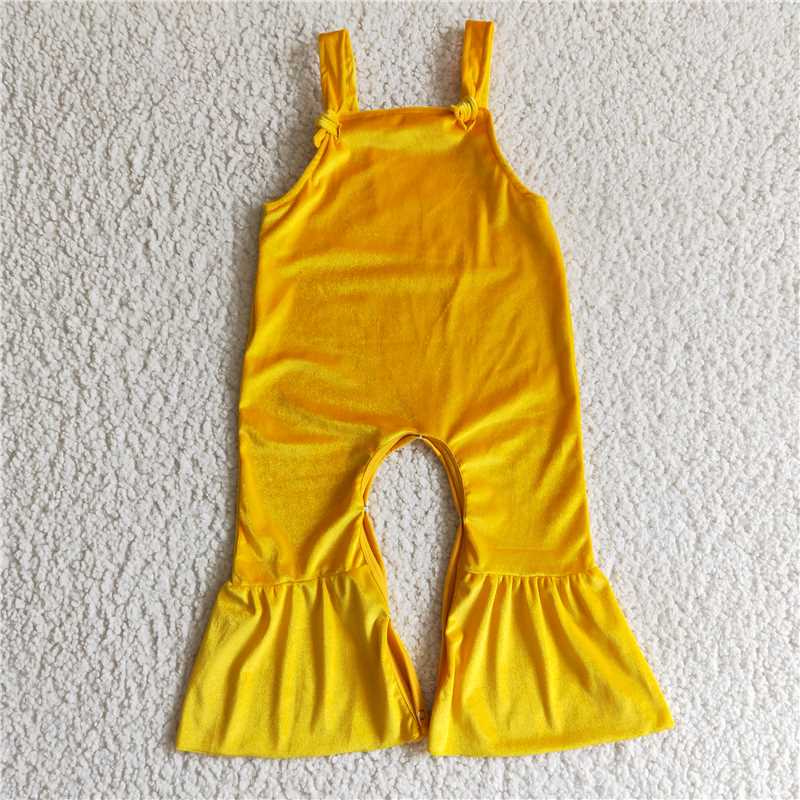 Baby Girl Velvet Jumpsuit