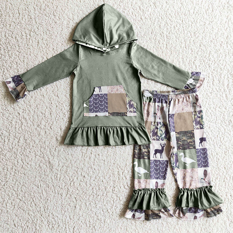 Baby Boy Duck Deer Camo Kids Hoodie Outfit