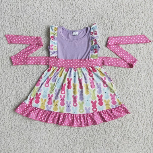 Easter Baby Girl Bunny Purple Dress