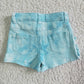 SS0008 Summer Baby Girl Blue Tie Dye Denim Shorts