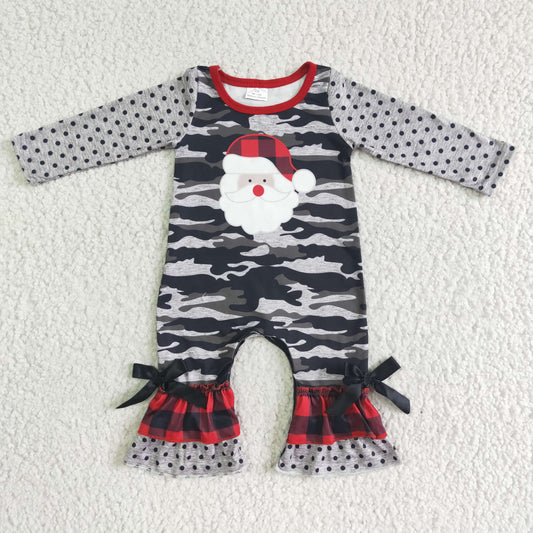 6 A24-9 Baby Boy Christmas Santa Romper