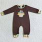 LR0035 Baby Girl Embroidery Thanksgiving Romper