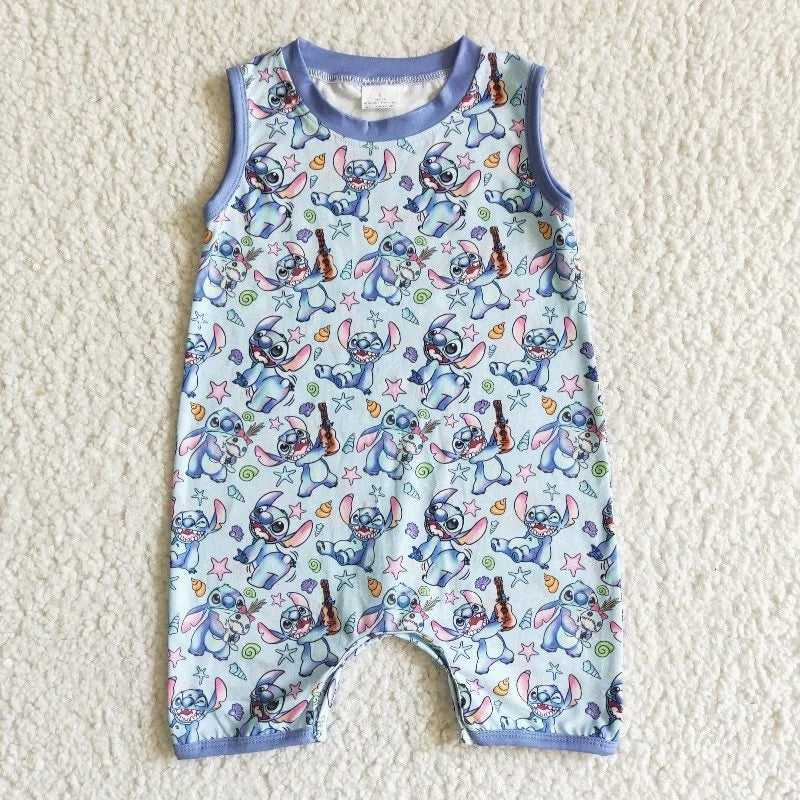 SR0009 Baby Boy Cartoon Romper