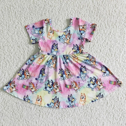 GSD0025 Baby Girl Cartoon Twirl Dress