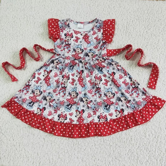 GSD0043 Summer Baby Girl Cartoon Twirl Dress