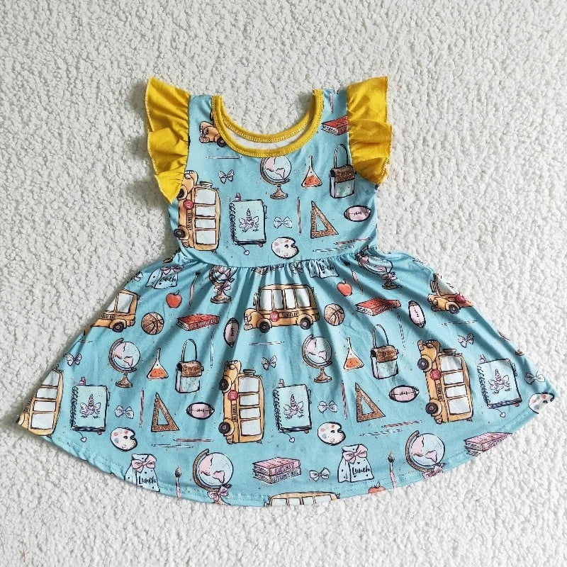 GSD0054 Summer School Baby Girl Twirl Dress