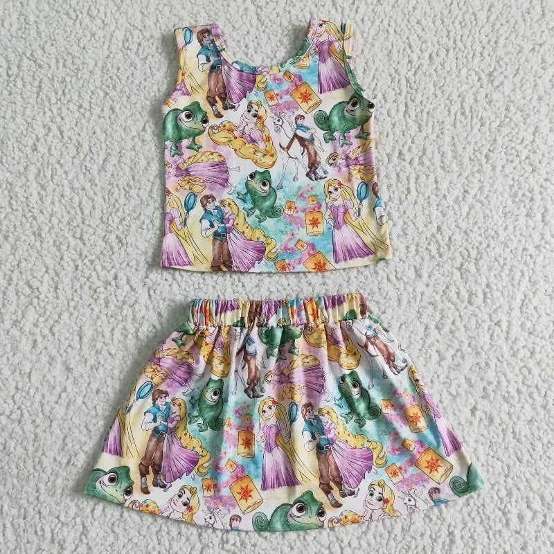 GSD0040 Baby Girl Summer Skirt Cartoon Outfit