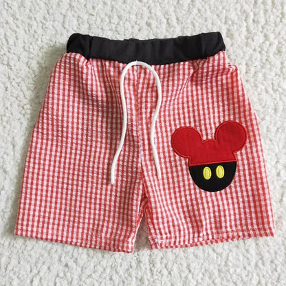 A2-11* Baby Boy Blue Swim Trunks Embroidery Shorts