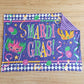 6 B6-19 Baby Mardi Gras Purple Blanket