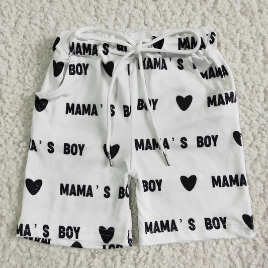 SS0020 Baby Boy Mama's Boy Summer Shorts