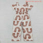 SR0241 Baby Girl Short Sleeves Rainbow Pocket Jumpsuit