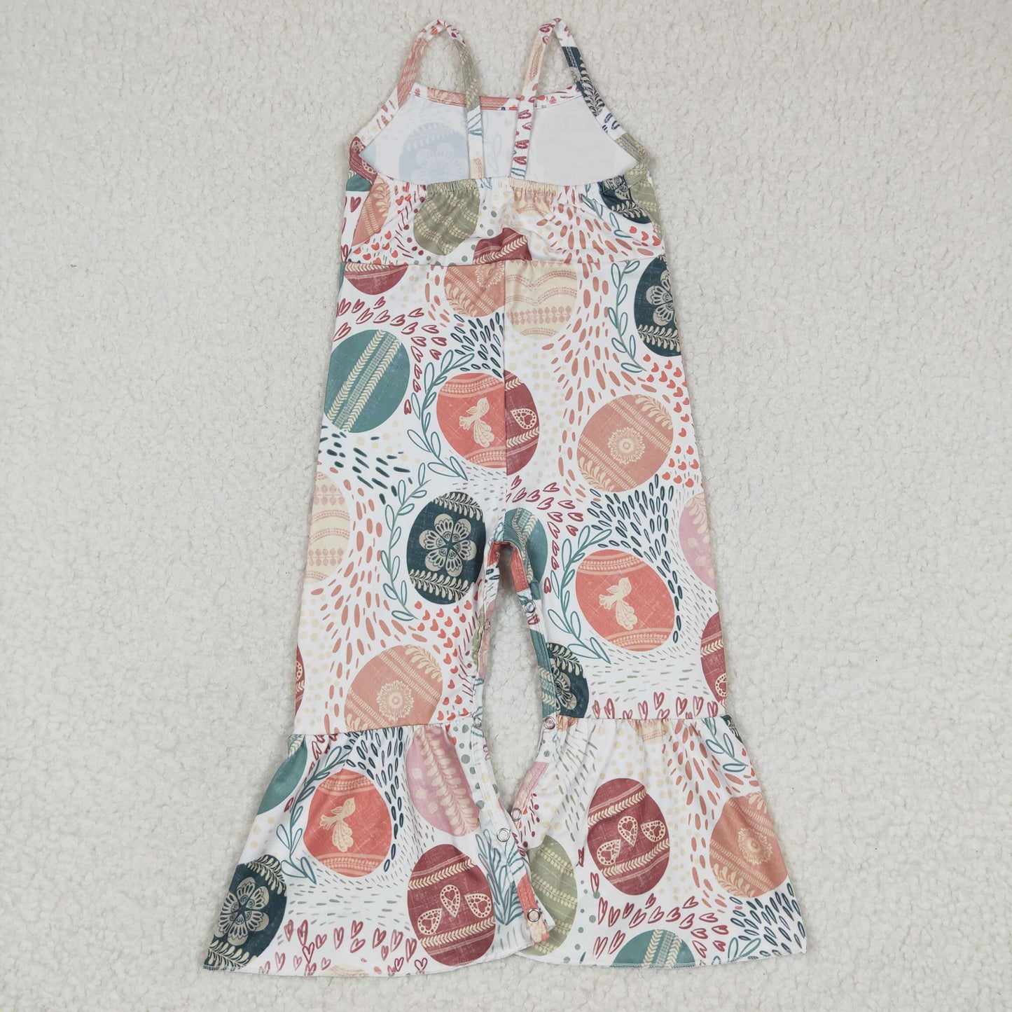 SR0205 Baby Girl Easter Eggs One-piece Jumpsuit
