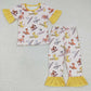 Promotion Baby Boy Lion Short Sleeves Shirt Pants Pajamas Set