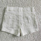 SS0012 Summer Baby Girl White Denim Shorts