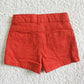 SS0010 Summer Baby Girl Watermelon Red Denim Shorts