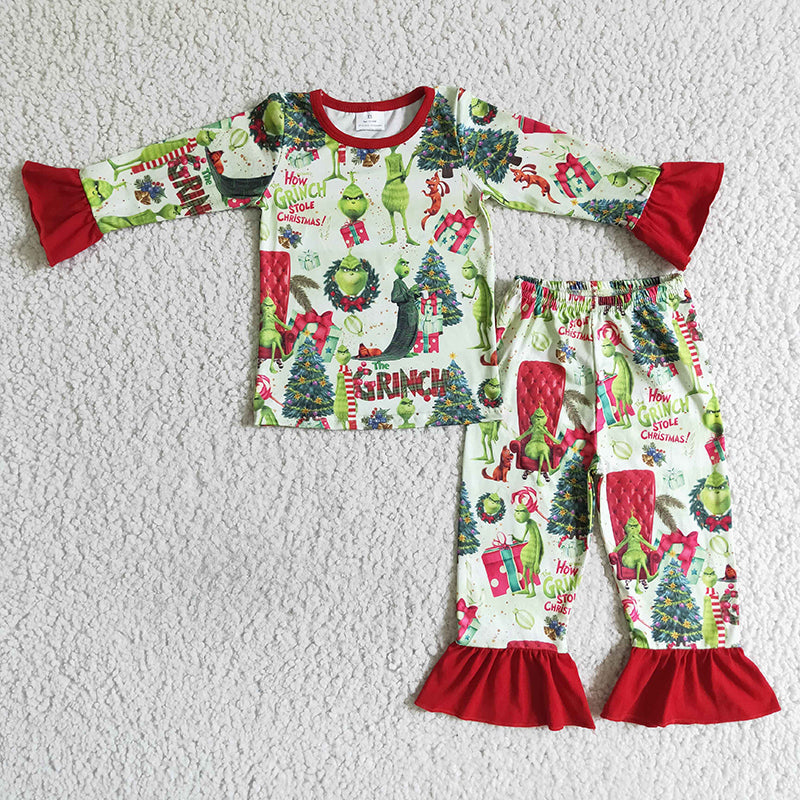 GLP0142 Baby Girl Kids Christmas Pajamas