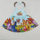 GSD0271 Baby Girl Summer Short Sleeves Cartoon Dress
