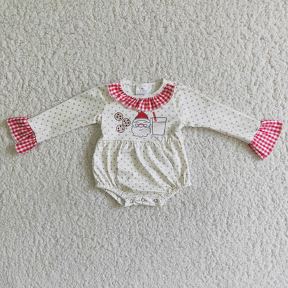 6 A18-12 Baby Girl Christmas Romper