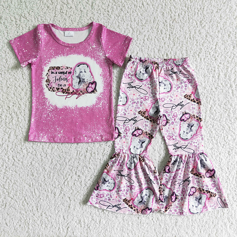 GSPO0107 Baby Girl Pink Pants Outfit