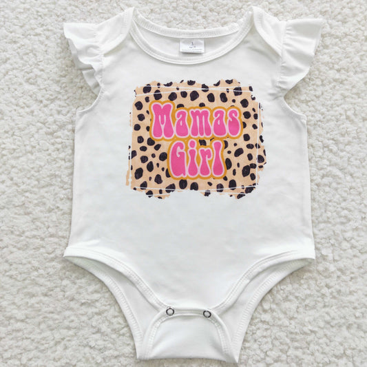 SR0308 Mama's Girl Summer Leopard Romper