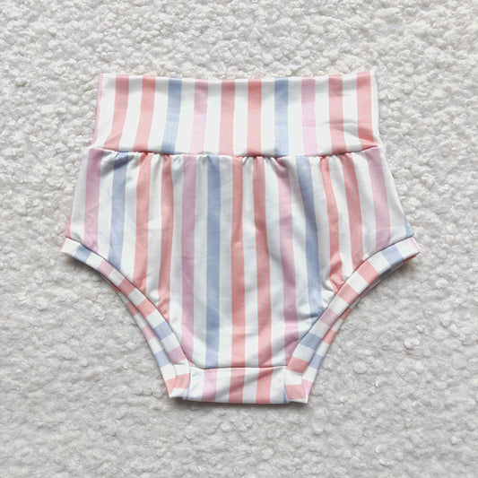 SS0044 Baby Kids Striped Bummie Shorts