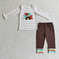 BLP0081 Baby Boy Kids Thanksgiving Embroidery turkey Pants Outfit