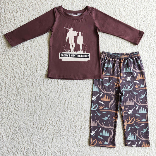 BLP0125 Baby Boy Daddy's Hunting Buddy Outfit Set