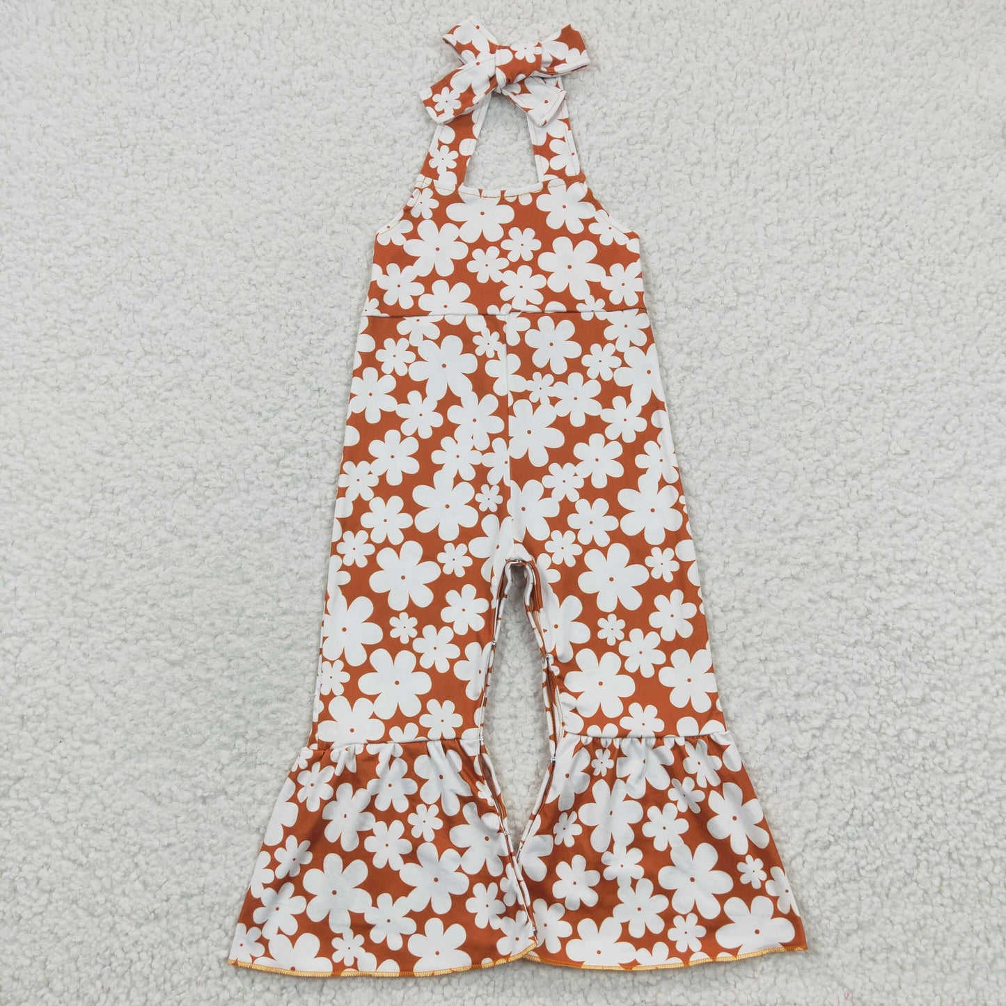 SR0315 Baby Girl Summer Floral halter Summer Jumpsuit