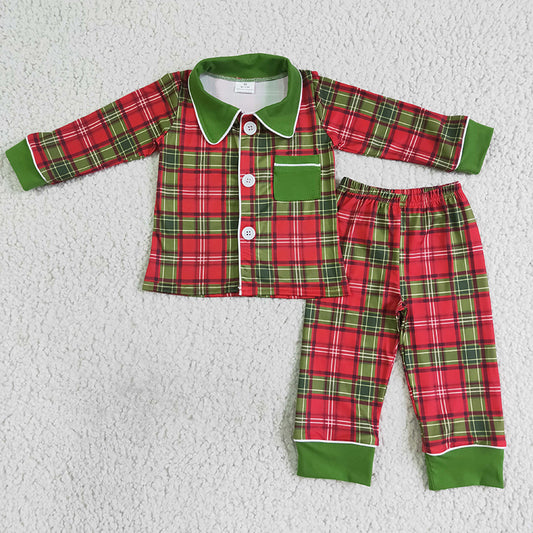 BLP0049 Christmas Baby Boy Pants Pajamas Sleepwear Set