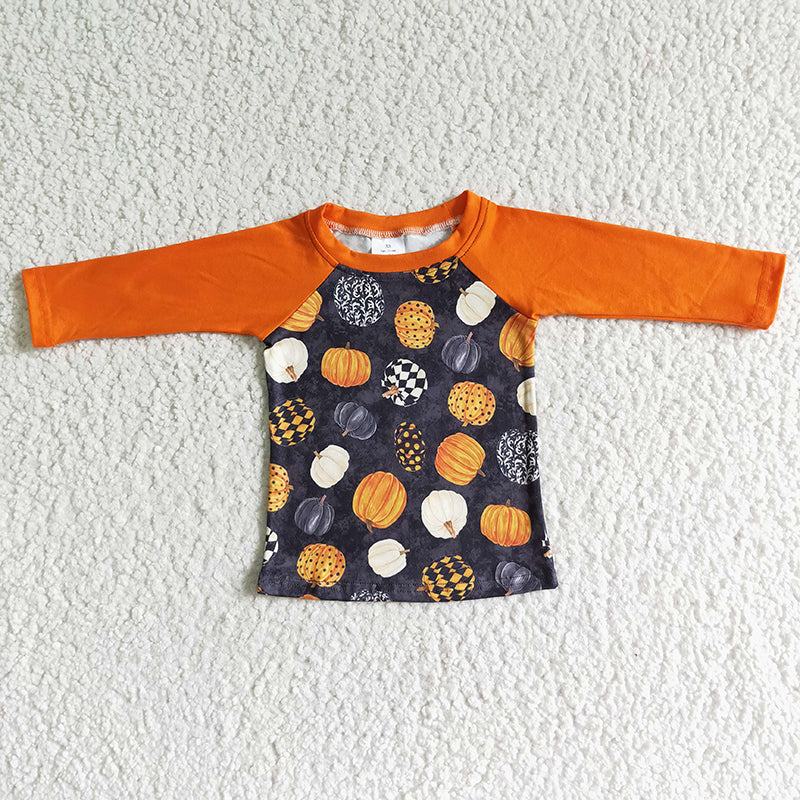 BT0024 Baby Boy Pumpkin Shirt