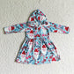 GT0026 Baby Girl Christmas Hoodie Dress Coat