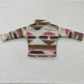 GT0084 Baby Girl Kids Western Cotton Pocket Button Up Shirt