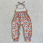SR0052  Baby Girl Peach One-piece Jumpsuit