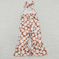 SR0315 Baby Girl Summer Floral halter Summer Jumpsuit