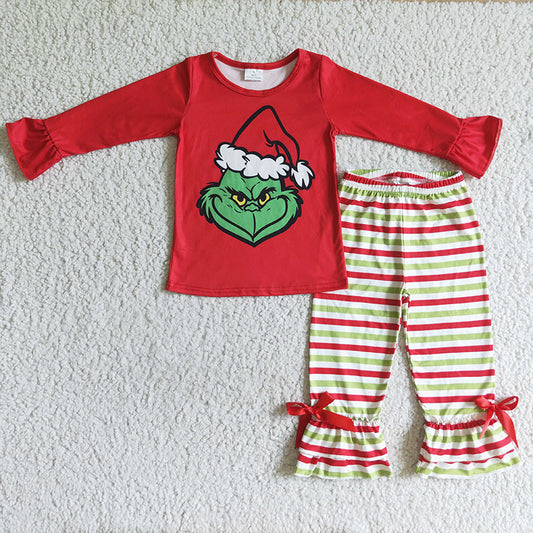 GLP0193 Baby Girls Christmas Pajamas Outfit