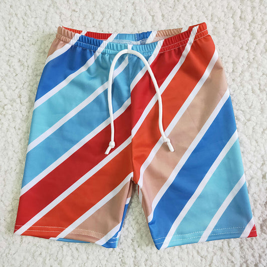 SS0005 Baby Boy Swim Trunks Stripe Shorts Swimsuit