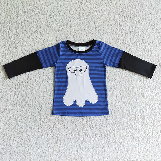 BT0053 Kids Boy Halloween Ghost Shirt