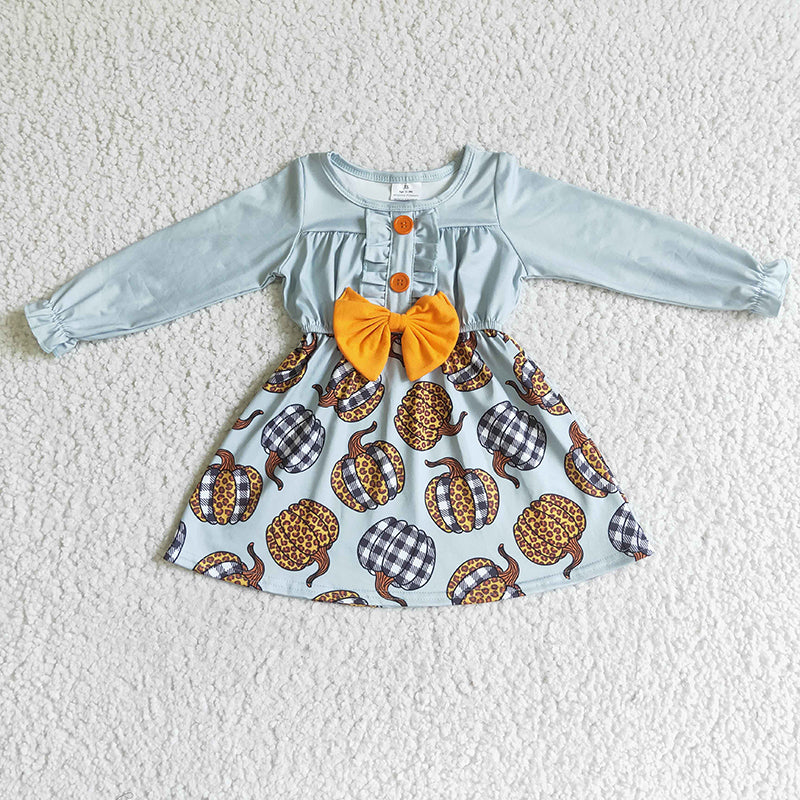 GLD0007 Baby Girl Pumpkin Twirl Dress