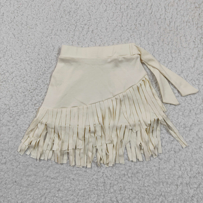 GLK0002 Baby Girl Western Tassel Fringe Skirt