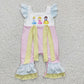 SR0139 Baby Girl Princess Short Sleeves Romper