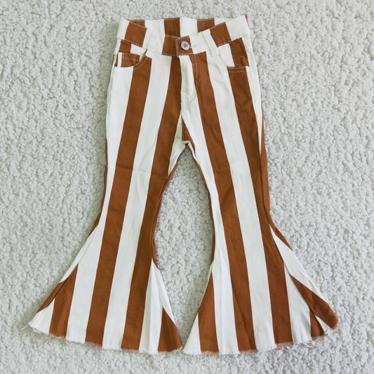 Baby Girls Denim Striped Jeans Bell Pants