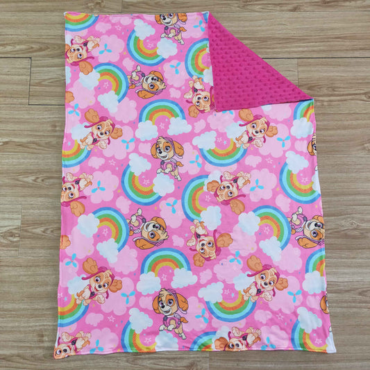 Pink Baby Girl Dog Blanket